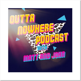 Outta nowhere podcast logo Posters and Art